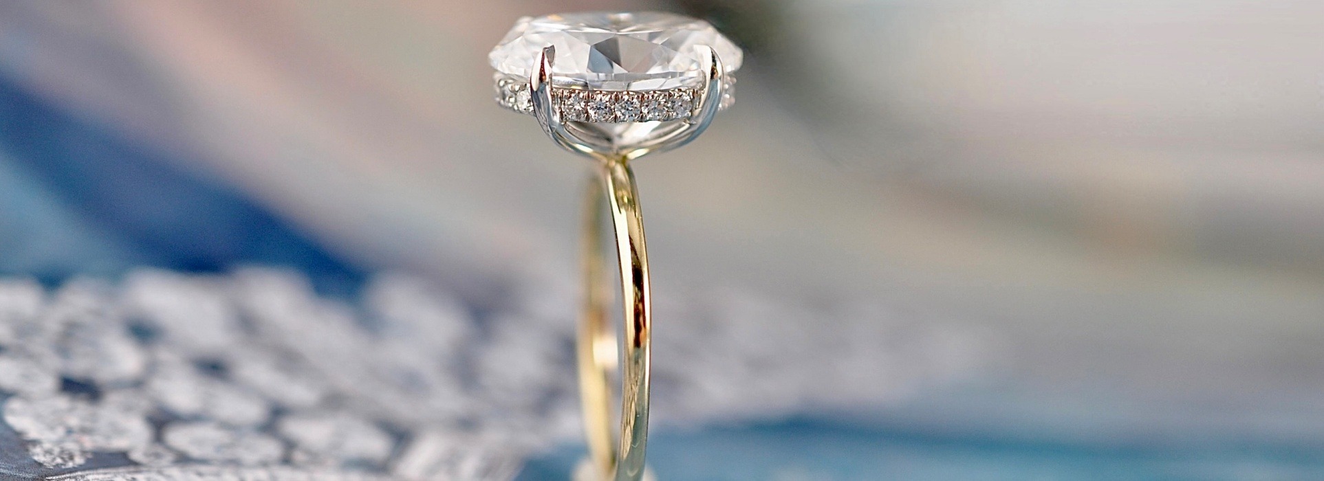 Boston Diamond Studio's dazzling diamond engagement ring